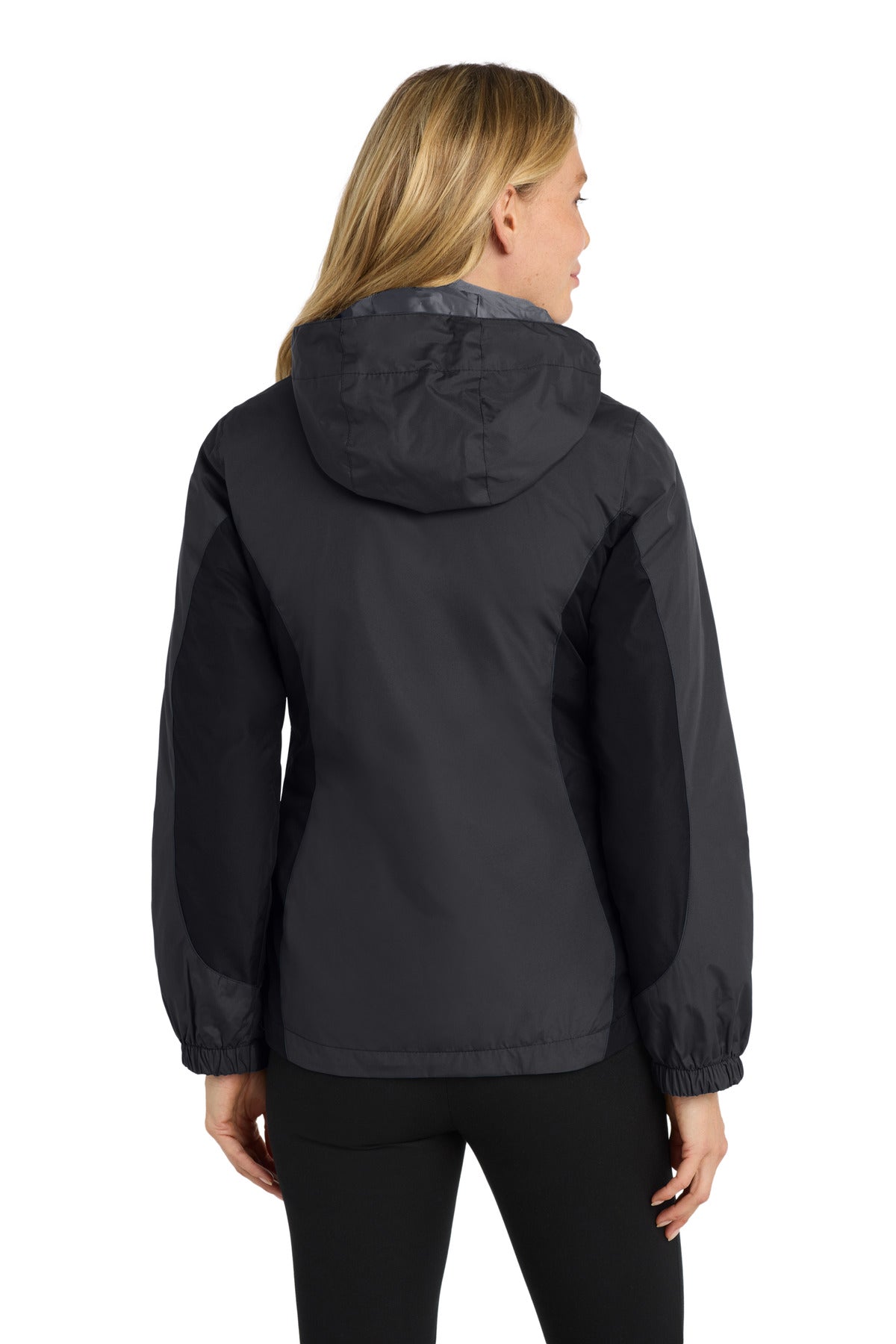 Port Authority Women's Colorblock 3-in-1 Jacket. L321 Black/ Black/ Magnet