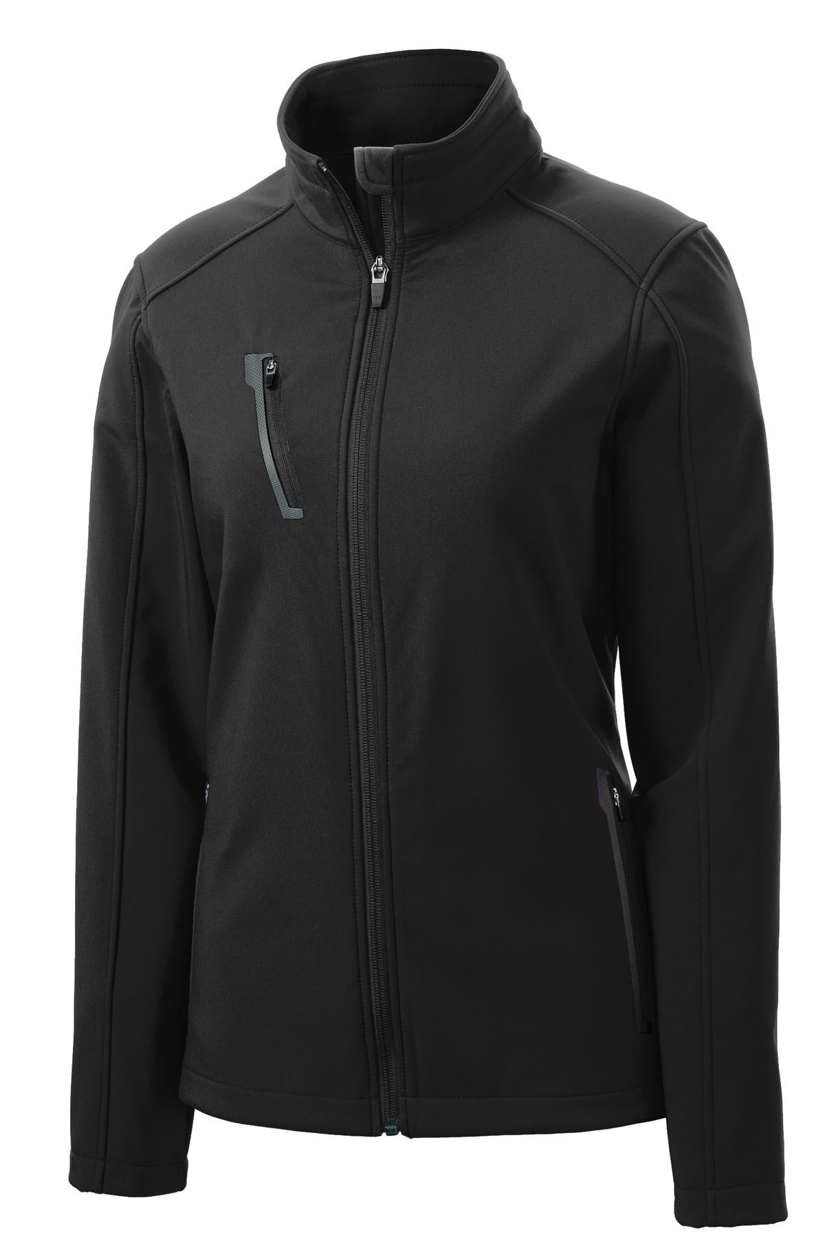 Port Authority Women's Welded Soft Shell Jacket. L324 Black