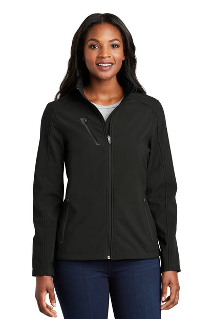 Port Authority Women's Welded Soft Shell Jacket. L324 Black