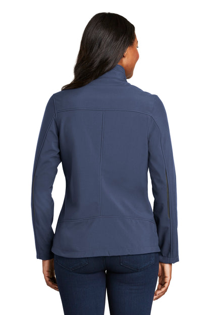 Port Authority Women's Welded Soft Shell Jacket. L324 Dress Blue Navy