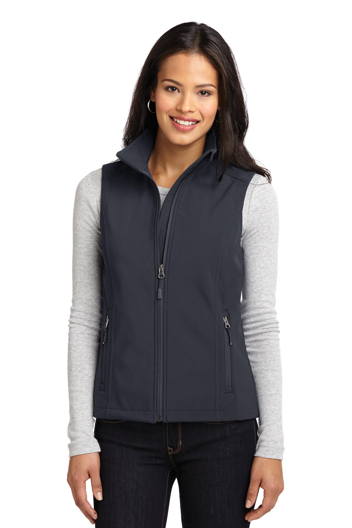 Port Authority Women's Core Soft Shell Vest L325 Battleship Grey