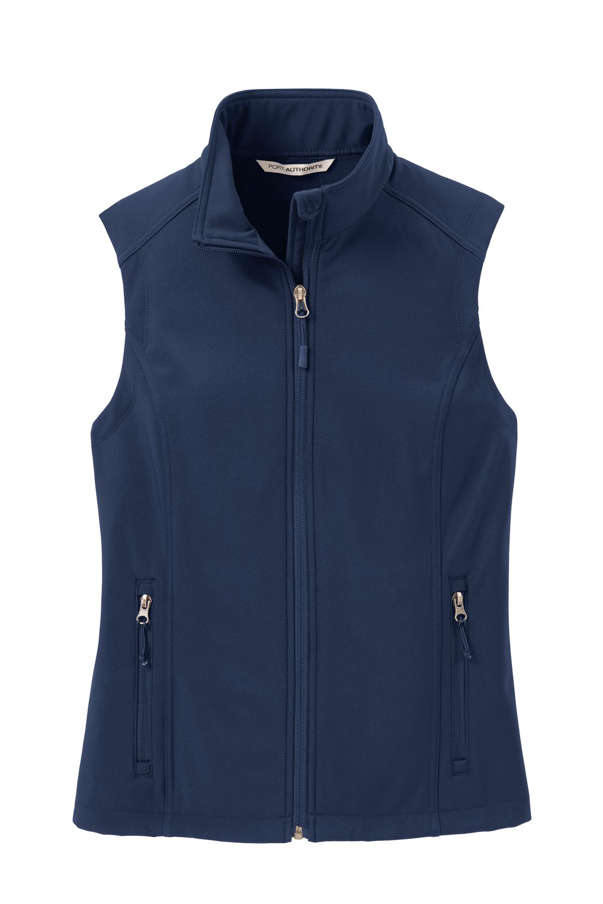 Port Authority Women's Core Soft Shell Vest. L325 Dress Blue Navy