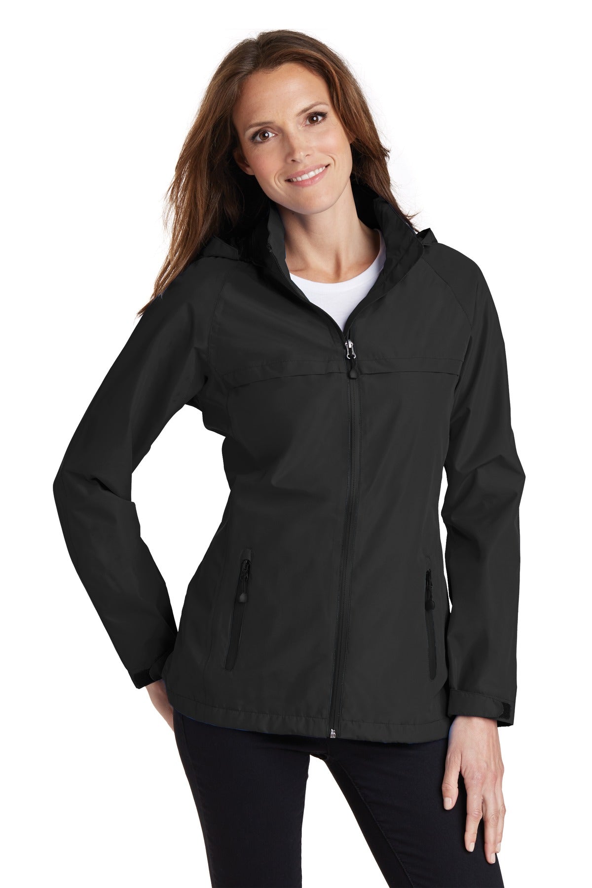 Port Authority Women's Torrent Waterproof Jacket. L333 Black