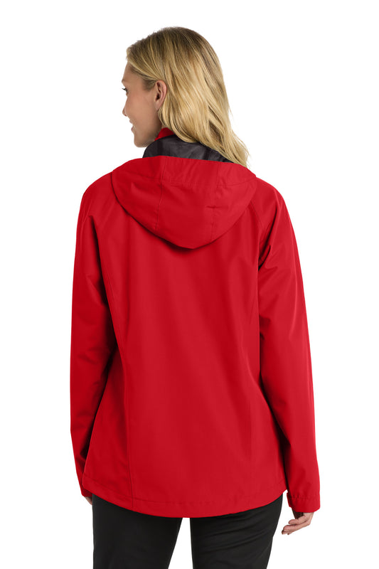Port Authority Women's Torrent Waterproof Jacket. L333 Deep Red