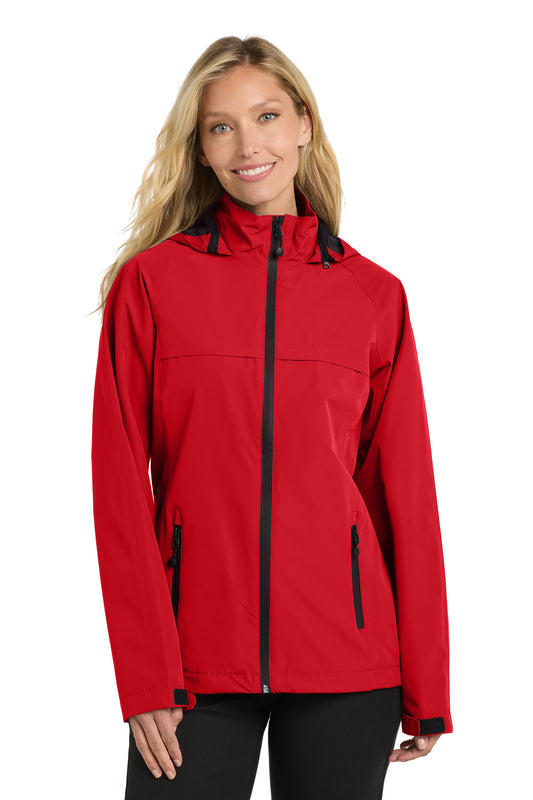 Port Authority Women's Torrent Waterproof Jacket. L333 Deep Red