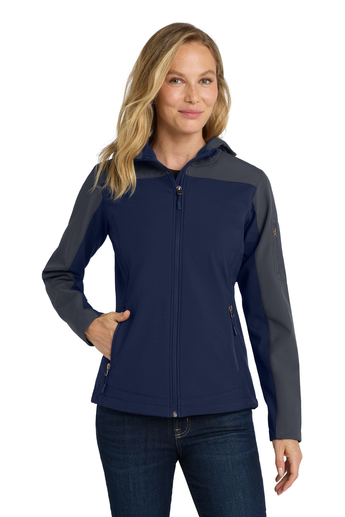 Port Authority Women's Hooded Core Soft Shell Jacket L335