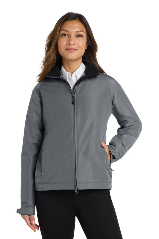 Port Authority Women's Challenger Jacket L354 Steel Grey/ True Black