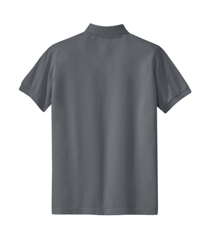 Port Authority Women's Heavyweight Cotton Pique Polo.  L420 Steel Grey