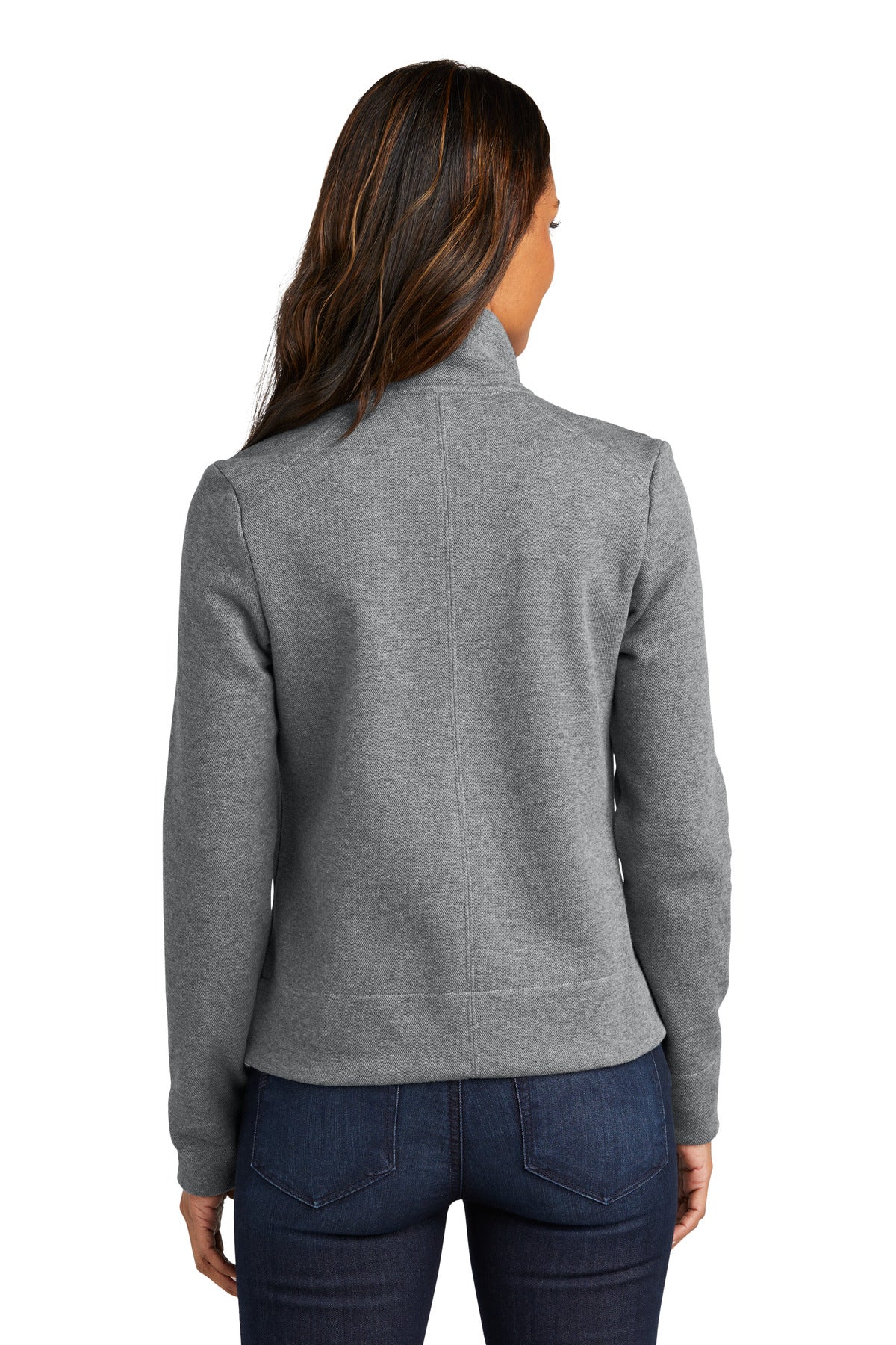 Port Authority Women's Network Fleece Jacket L422 Grey Heather