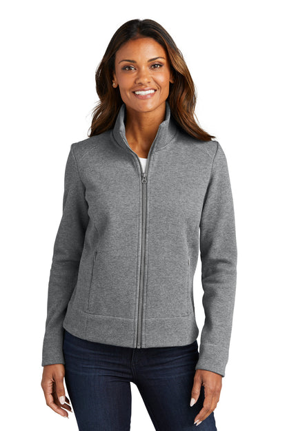 Port Authority Women's Network Fleece Jacket L422 Grey Heather