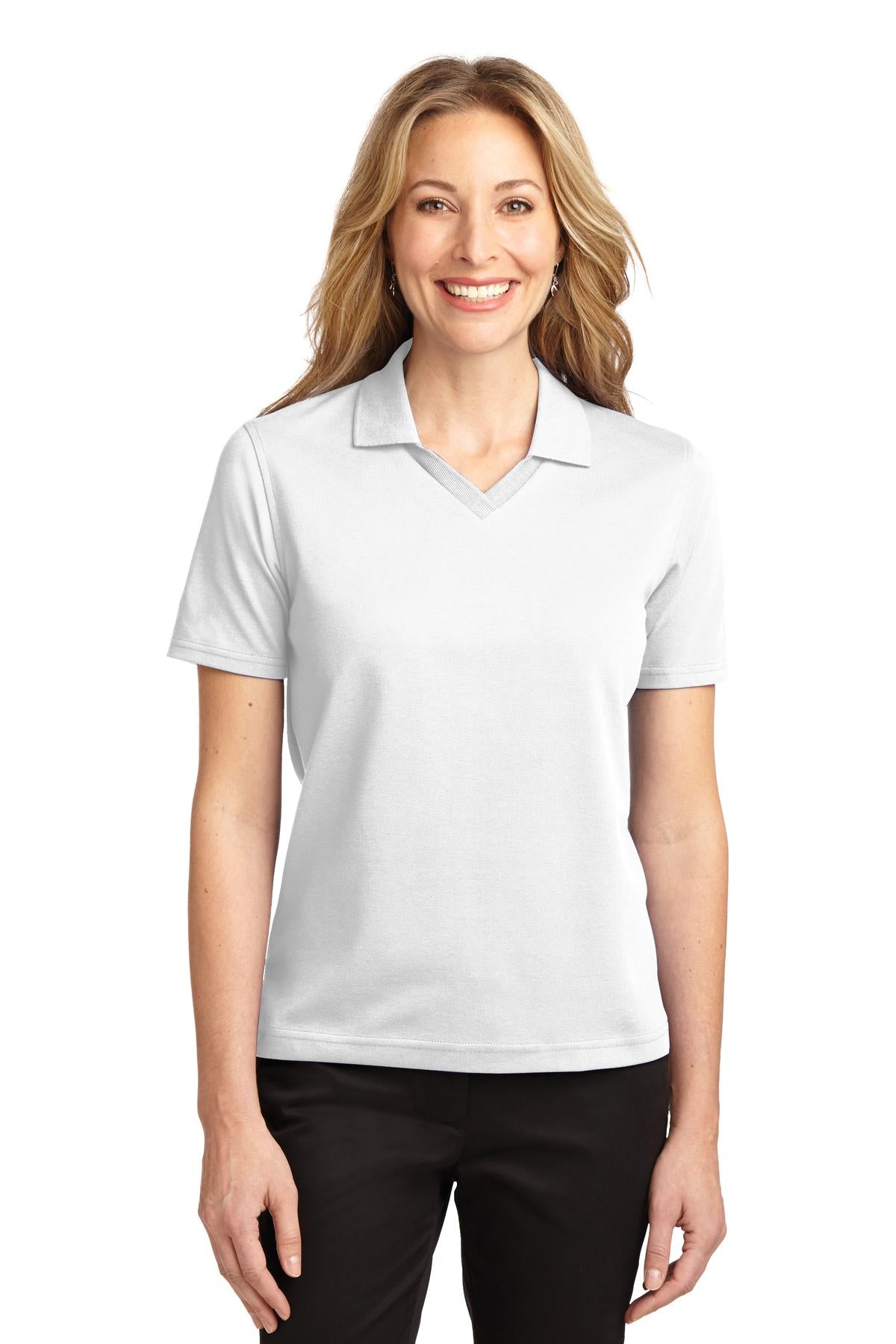 Port Authority Women's Rapid Dry Polo.  L455 White