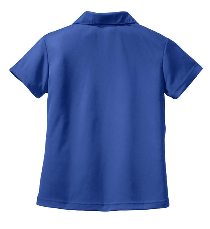 Sport-Tek Women's Dri-Mesh V-Neck Polo.  L469 Royal