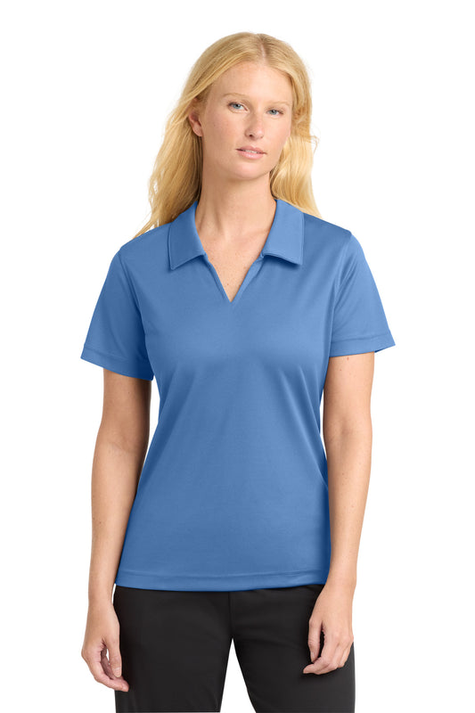 Sport-Tek Women's Dri-Mesh V-Neck Polo L469 Blueberry