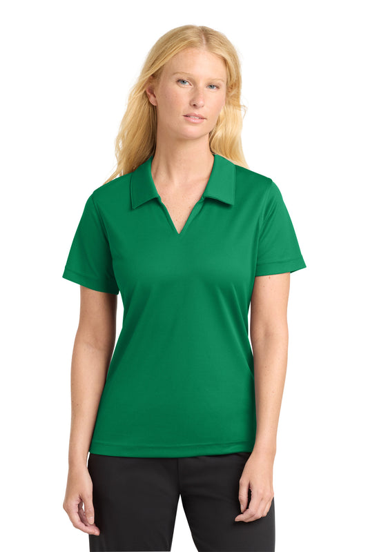 Sport-Tek Women's Dri-Mesh V-Neck Polo L469 Kelly Green