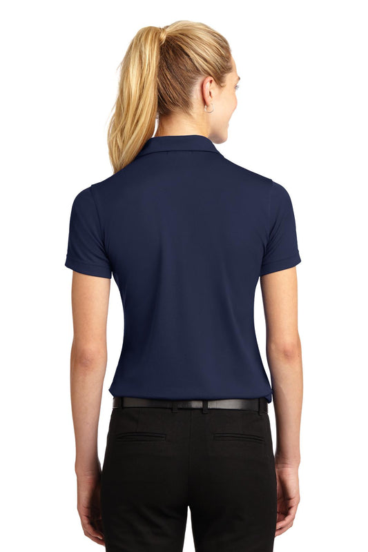 Sport-Tek Women's Dri-Mesh V-Neck Polo.  L469 Navy