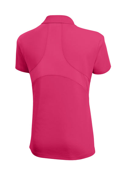 Sport-Tek Women's Dri-Mesh Pro Polo. L474 Pink Raspberry