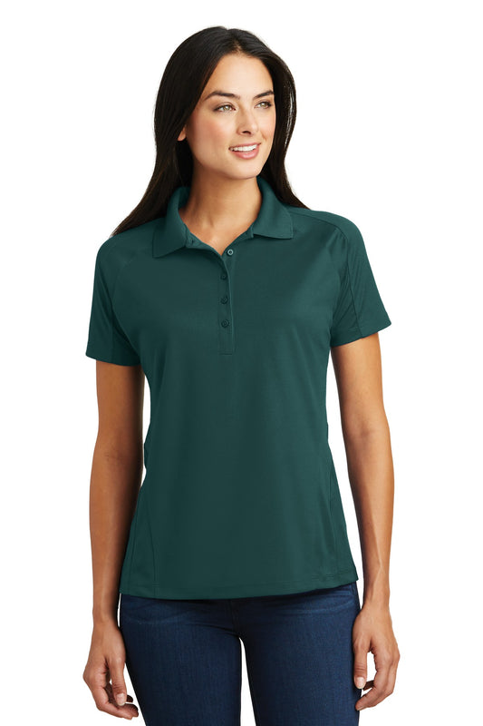 Sport-Tek Women's Dri-Mesh Pro Polo. L474 Dark Green