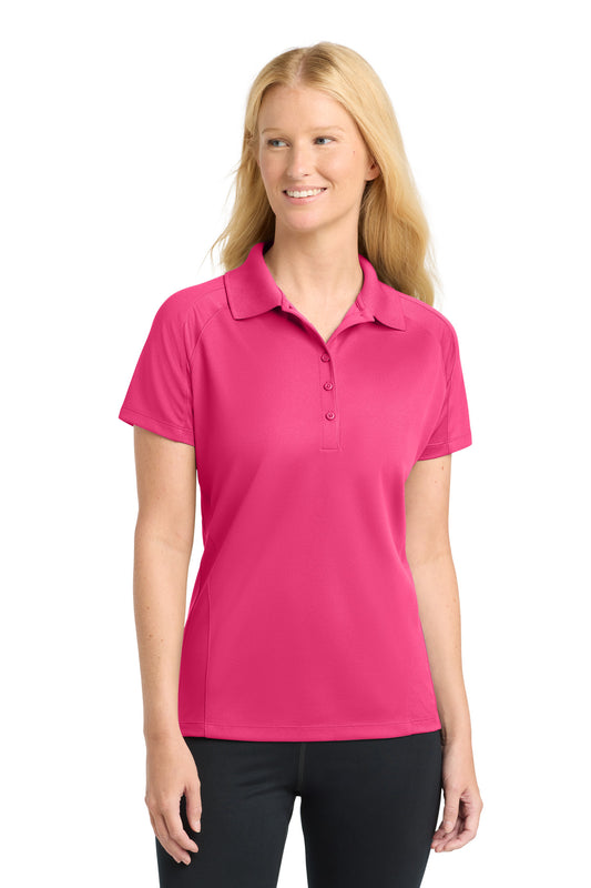 Sport-Tek Women's Dri-Mesh Pro Polo L474 Pink Raspberry