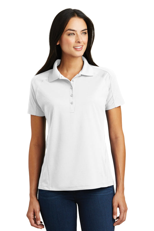 Sport-Tek Women's Dri-Mesh Pro Polo. L474 White