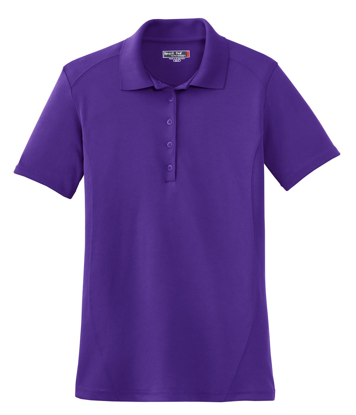 Sport-Tek Women's Dry Zone Raglan Accent Polo. L475 Purple