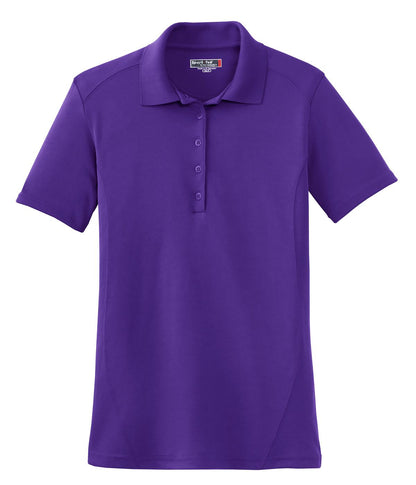 Sport-Tek Women's Dry Zone Raglan Accent Polo. L475 Purple