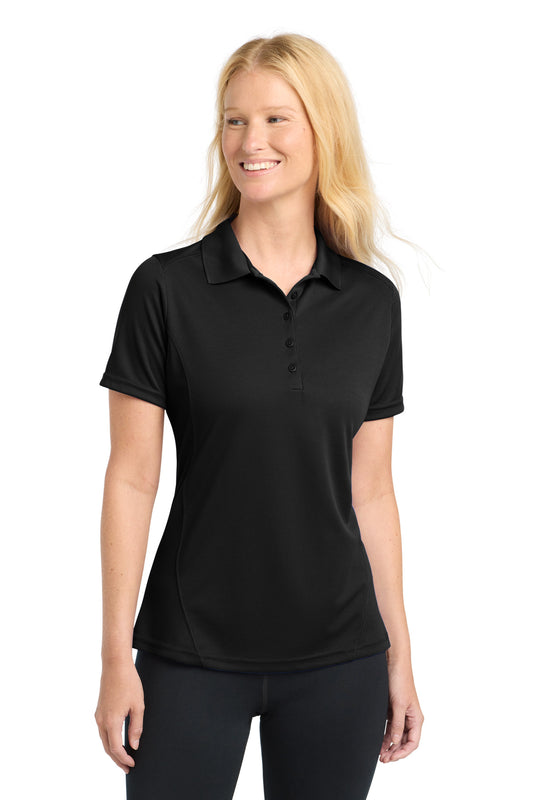 Sport-Tek Women's Dry Zone Raglan Accent Polo L475 Black