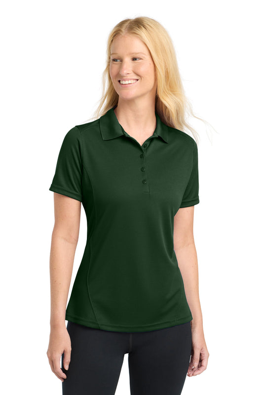 Sport-Tek Women's Dry Zone Raglan Accent Polo L475 Forest Green
