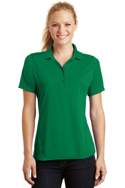 Sport-Tek Women's Dry Zone Raglan Accent Polo. L475 Kelly Green