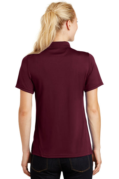 Sport-Tek Women's Dry Zone Raglan Accent Polo. L475 Maroon