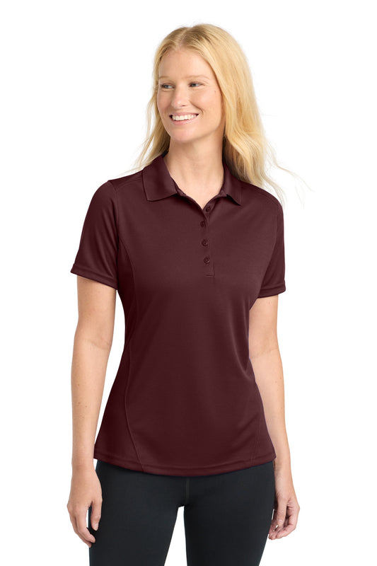 Sport-Tek Women's Dry Zone Raglan Accent Polo L475 Maroon
