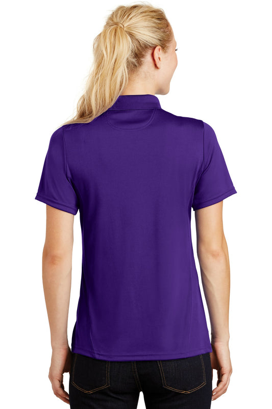 Sport-Tek Women's Dry Zone Raglan Accent Polo. L475 Purple