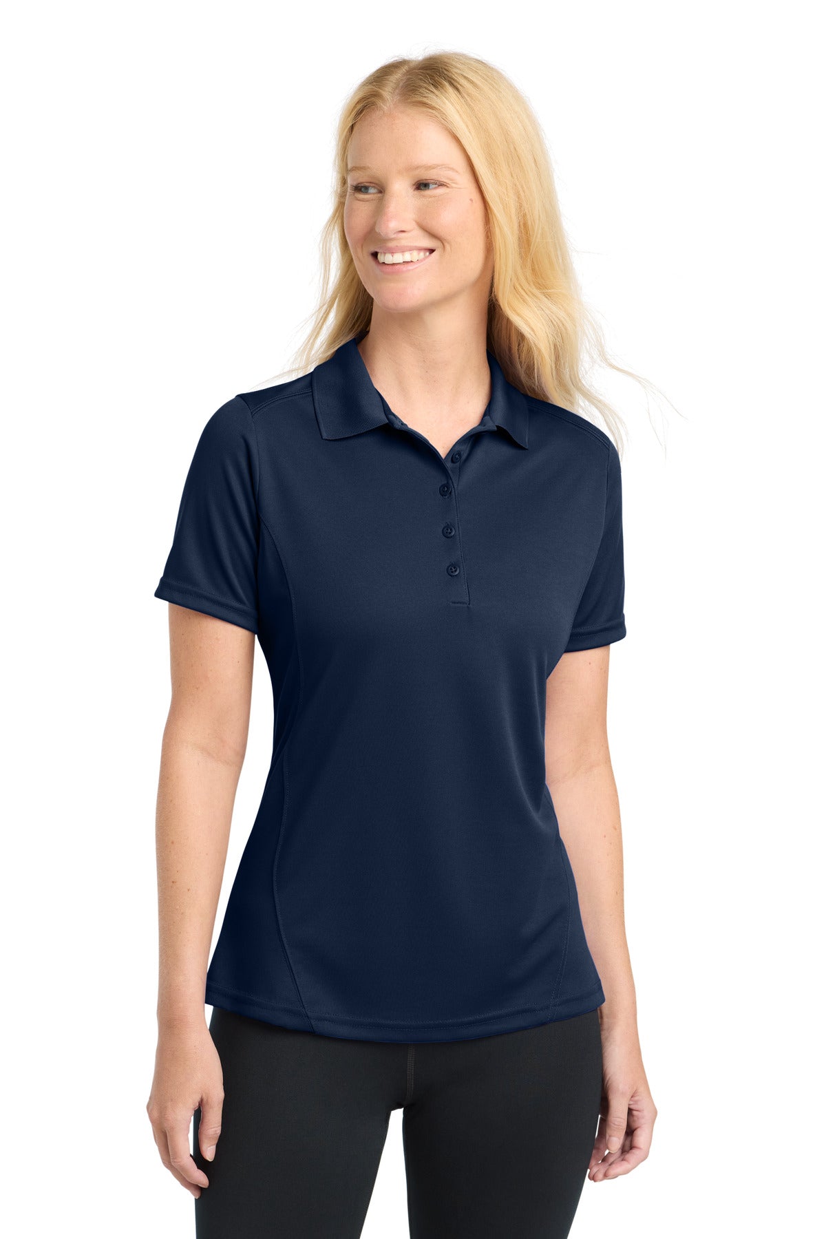 Sport-Tek Women's Dry Zone Raglan Accent Polo L475 True Navy