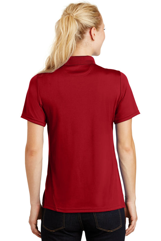 Sport-Tek Women's Dry Zone Raglan Accent Polo. L475 True Red