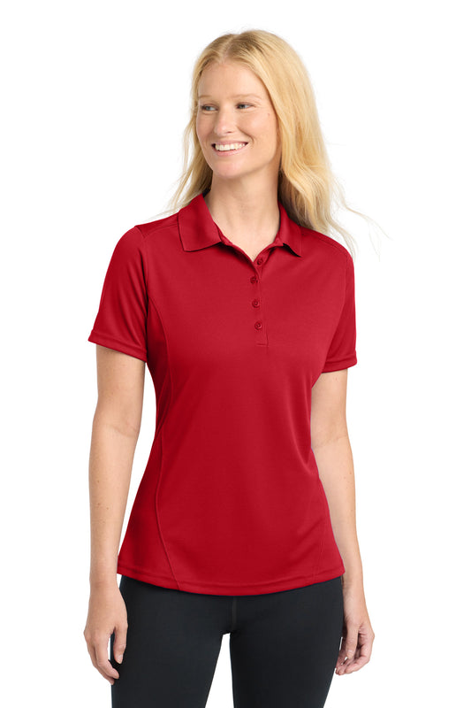 Sport-Tek Women's Dry Zone Raglan Accent Polo L475 True Red