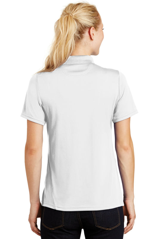 Sport-Tek Women's Dry Zone Raglan Accent Polo. L475 White