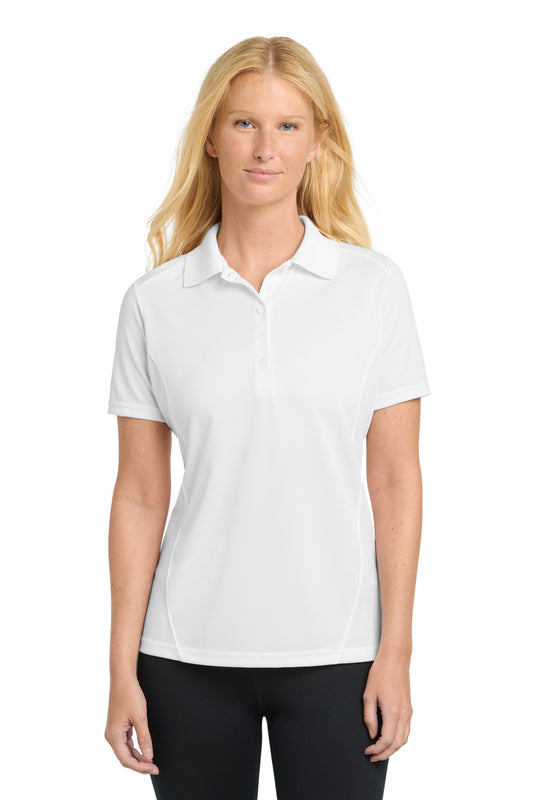 Sport-Tek Women's Dry Zone Raglan Accent Polo L475 White