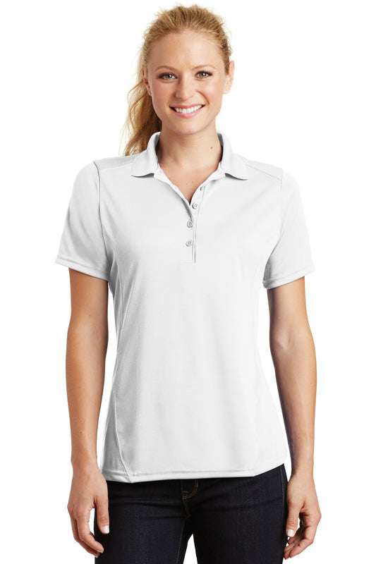Sport-Tek Women's Dry Zone Raglan Accent Polo. L475 White