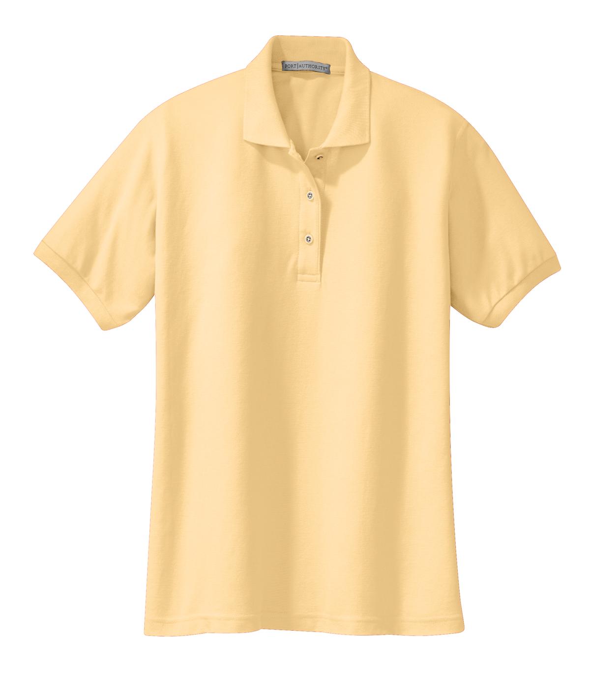 Port Authority Women's Silk Touch Polo.  L500 Banana