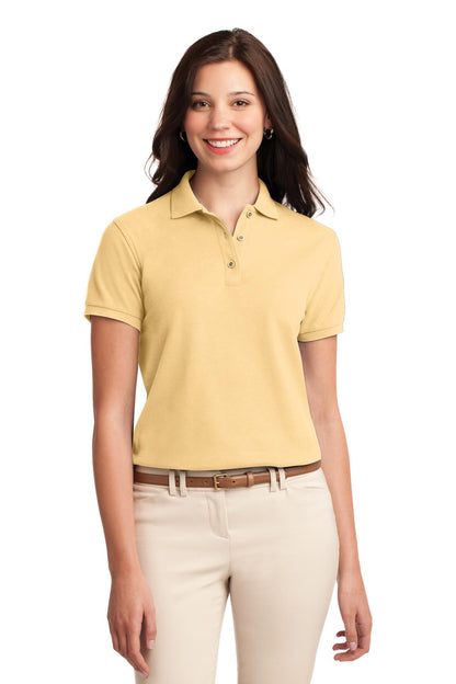 Port Authority Women's Silk Touch Polo.  L500 Banana