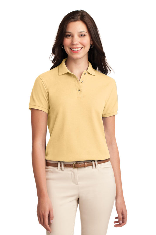 Port Authority Women's Silk Touch Polo.  L500 Banana