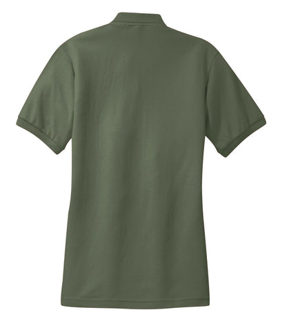 Port Authority Women's Silk Touch Polo.  L500 Clover Green