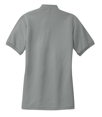Port Authority Women's Silk Touch Polo.  L500 Cool Grey