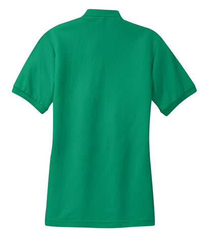 Port Authority Women's Silk Touch Polo.  L500 Kelly Green
