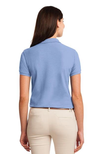 Port Authority Women's Silk Touch Polo.  L500 Light Blue
