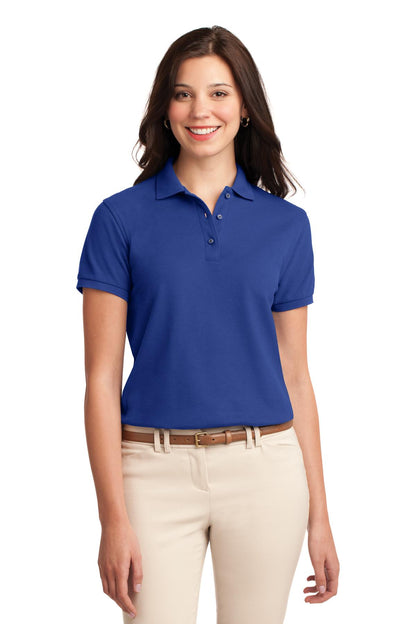 Port Authority Women's Silk Touch Polo.  L500 Royal