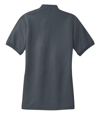 Port Authority Women's Silk Touch Polo.  L500 Steel Grey