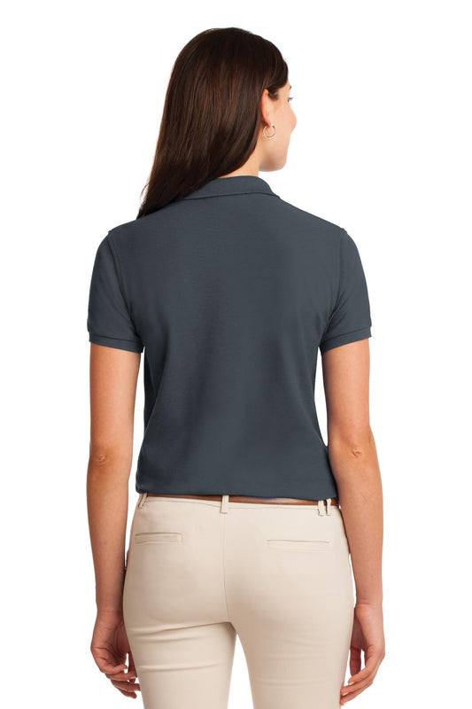 Port Authority Women's Silk Touch Polo.  L500 Steel Grey