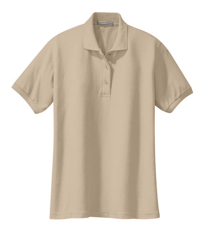 Port Authority Women's Silk Touch Polo.  L500 Stone