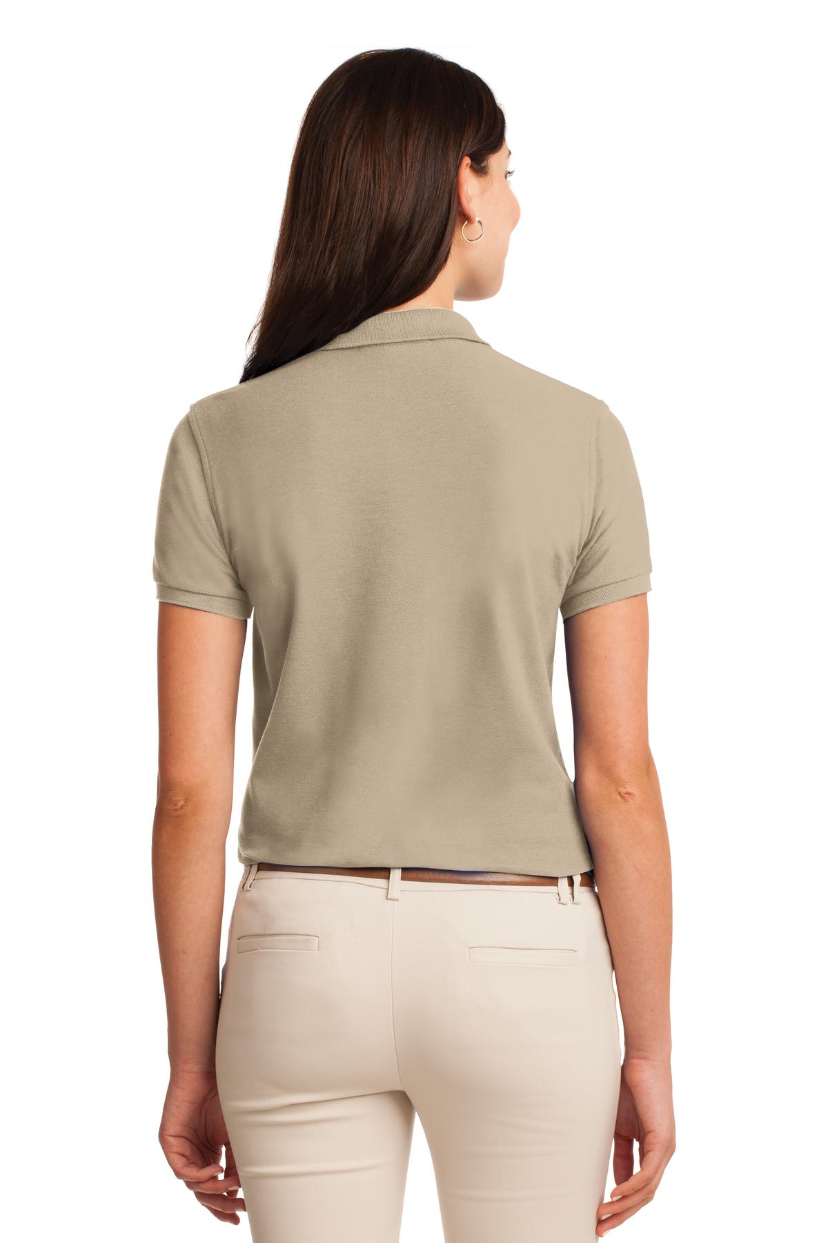 Port Authority Women's Silk Touch Polo.  L500 Stone