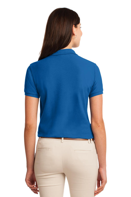 Port Authority Women's Silk Touch Polo.  L500 Strong Blue